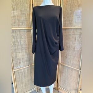 COS black zipper dress size medium 8